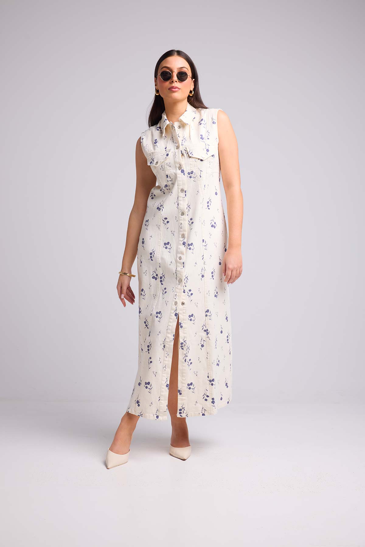 63665 blanc fleurs bleu